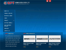 Tablet Screenshot of cuttingtools-gft.com